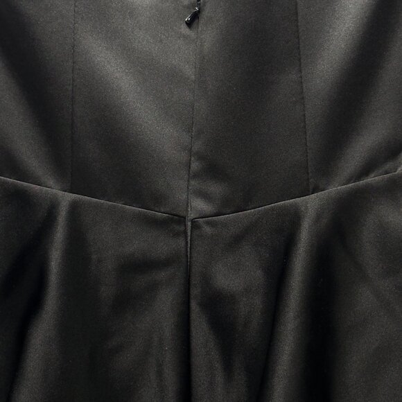 WHITE by VERA WANG Women’s Dress Black Strapless Peplum Full Length Size 4 - Picture 16 of 16